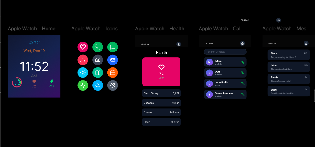 Smartwatch UI